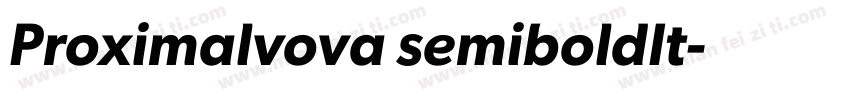 Proximalvova semiboldIt字体转换